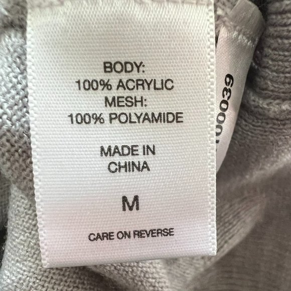 New York & Co Collection Ruffle Front Jeweled Button Cardigan - Light Gray - M - Picture 4 of 4